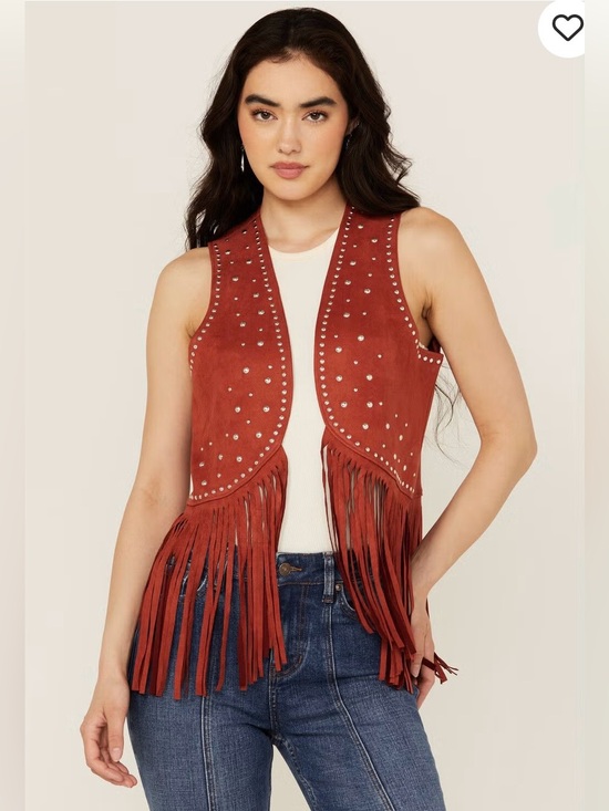 Rock & Roll Denim Tops - Rock & Roll Denim faux suede vest size XL